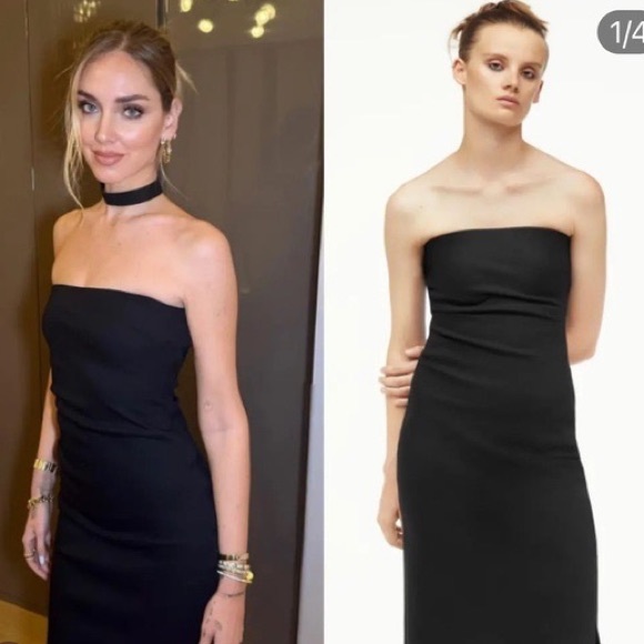 Zara Narciso Rodriguez black bustier dress - Picture 4 of 8